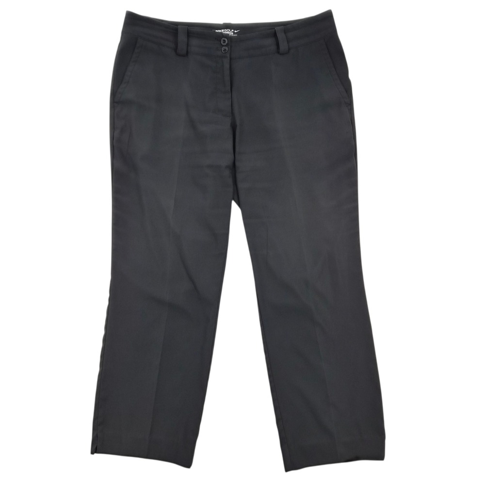 Nike Golf Tour Performance Dri-FIT Pants Womens 14 Black‎ Straight Leg Trousers